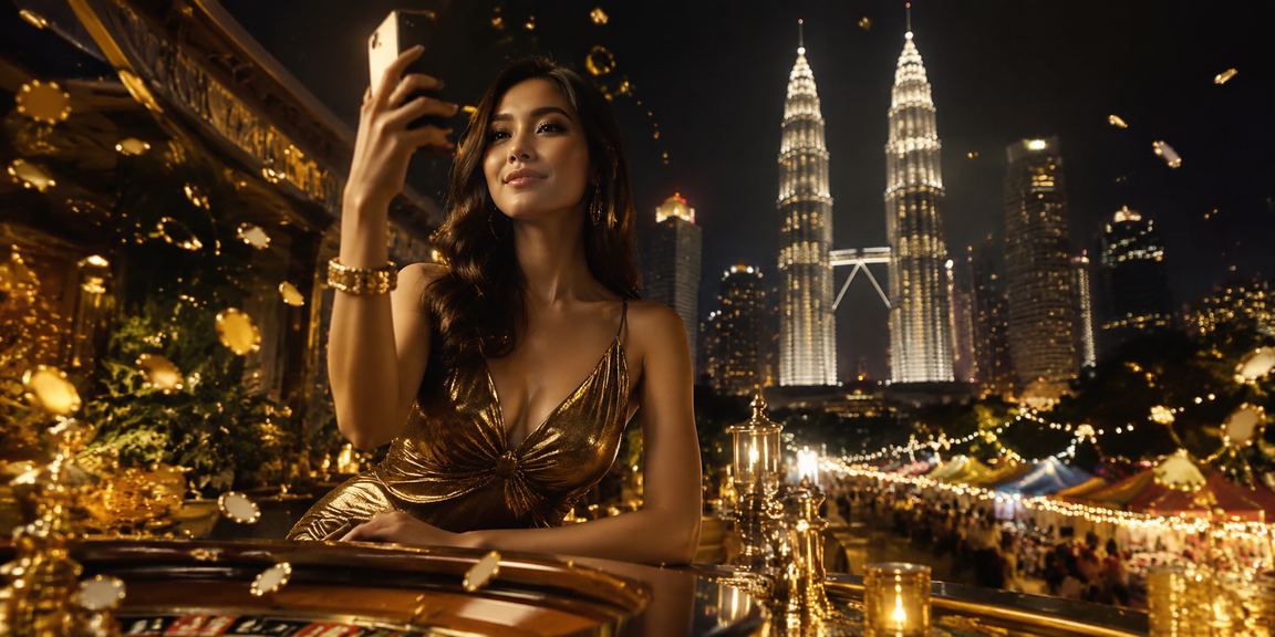 Pemain mengakses platform cp1500 melalui telefon di Kuala Lumpur